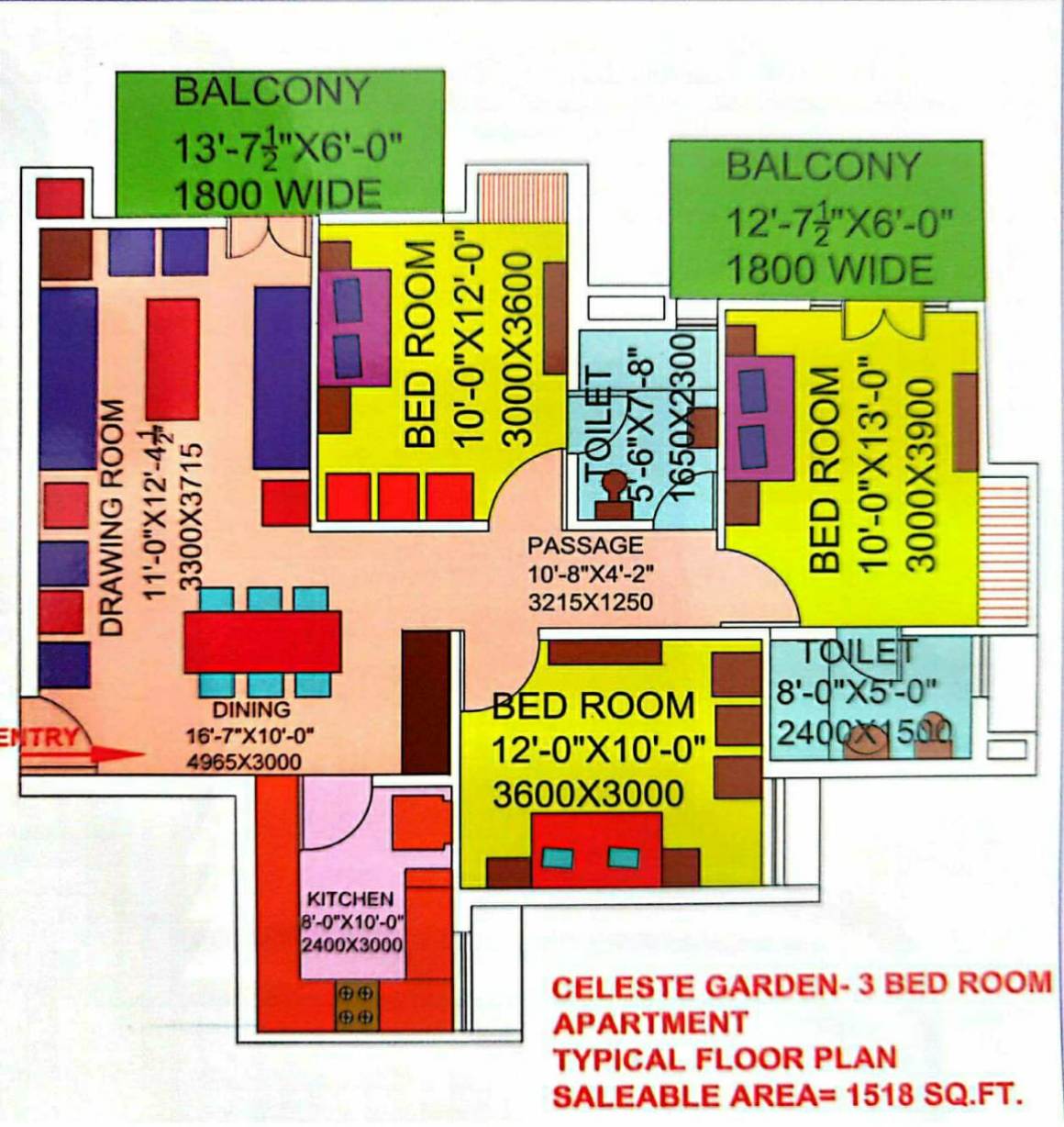 Two 1/2 Bedroom
